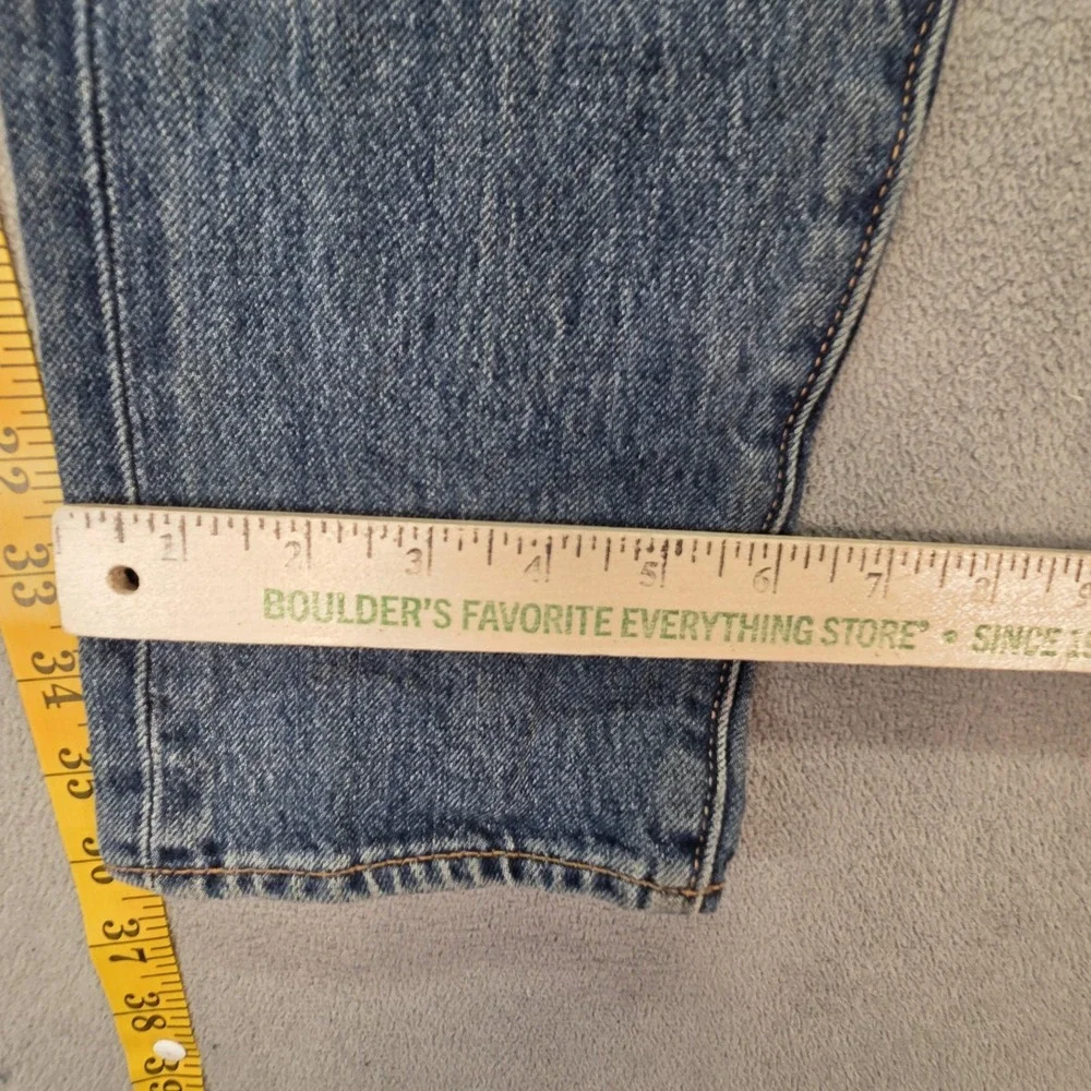Levis‎ 512 Jeans Mens Selvedge Med Wash Blue Slim Tapered Whiskers Fits 30x28